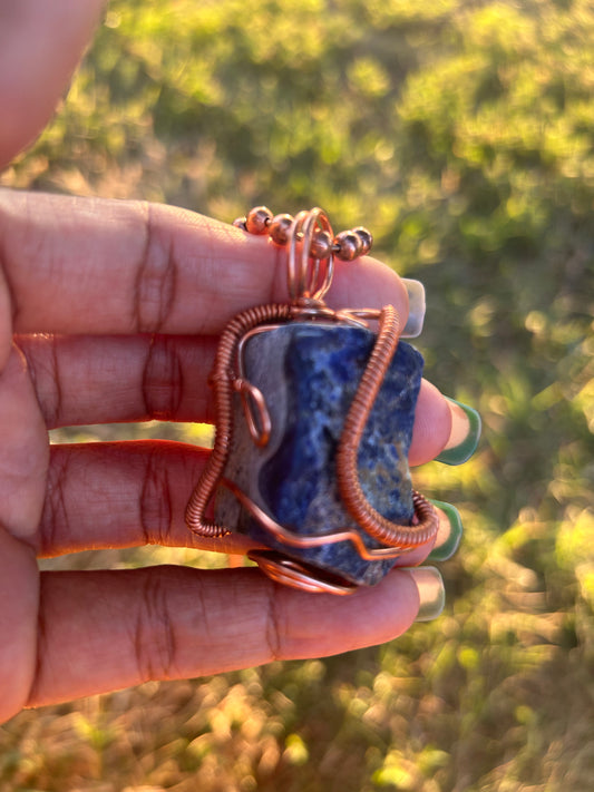 Rough Lapis Lazuli Pendant