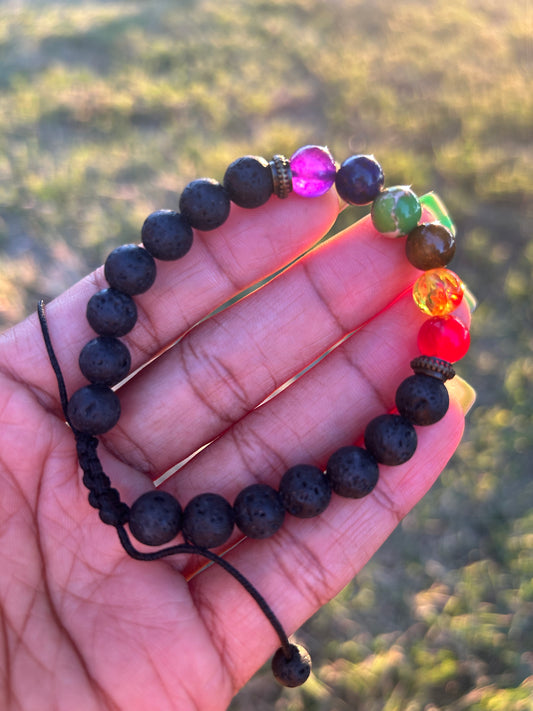 Black Lava Stone Bracelet