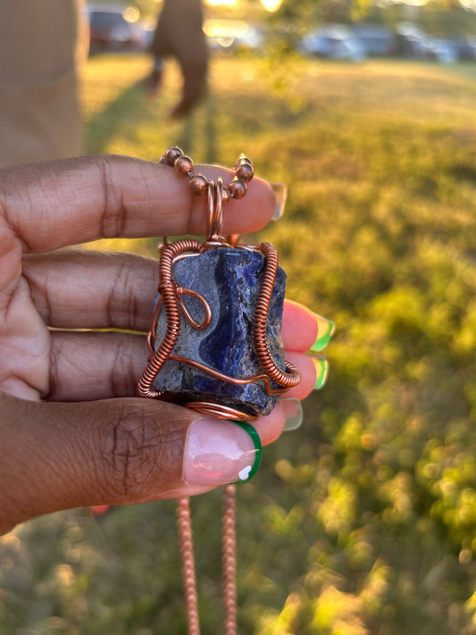 Rough Lapis Lazuli Pendant