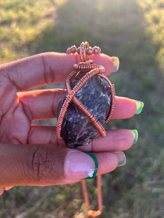 Rough Amethyst Pendant